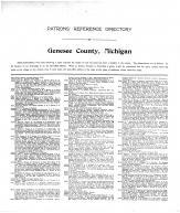 Directory 001, Genesee County 1907 Microfilm